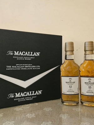 Macallan triple set new, 12, 15 and 18 years old single malt whisky