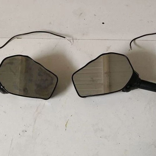 Moto mirrors with LED Skull Flass like new