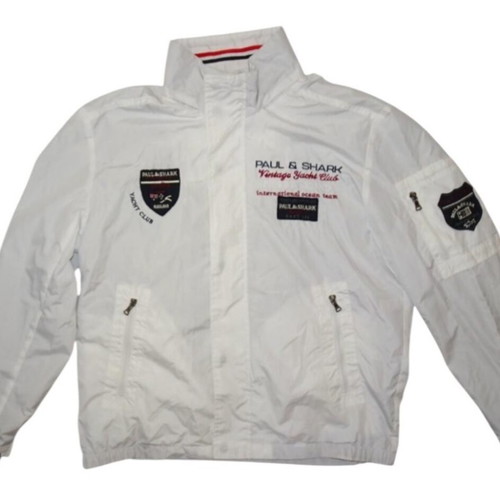 Paul & Shark Vintage Light Windbreaker Waterproof Jacket like new, size M, white