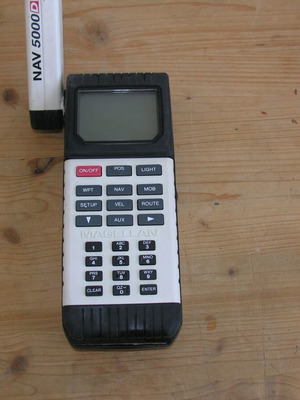 Magellan NAV 5000D GPS употребяван, винтидж 1989 от спасителен плот