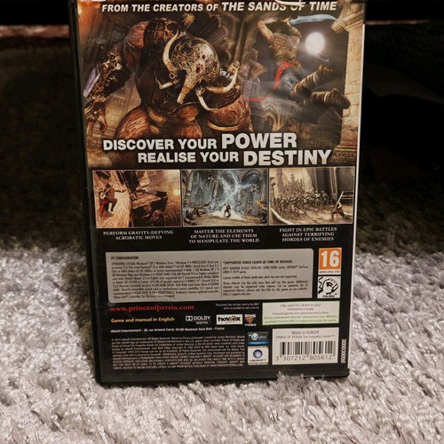 Prince of Persia The Forgotten Sands PC DVD-ROM used without booklet