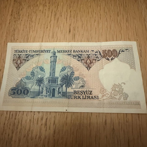 Turkish 500 Lira banknote like new
