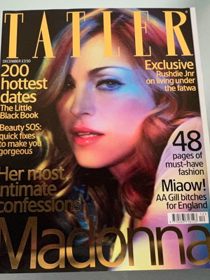 Tatler magazine 2005 with Madonna used