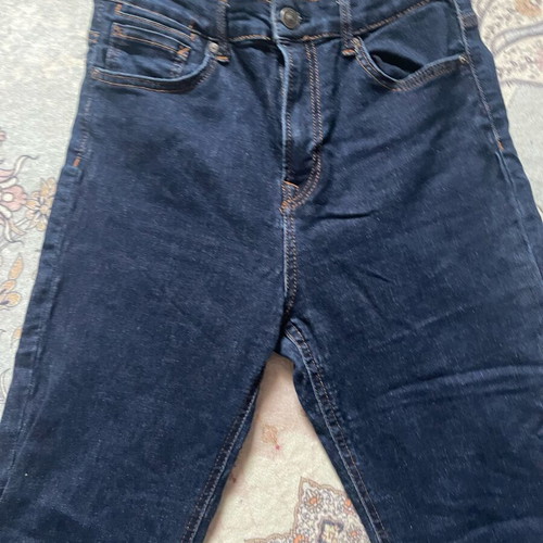 Stradivarius flared jeans like new, size L, blue