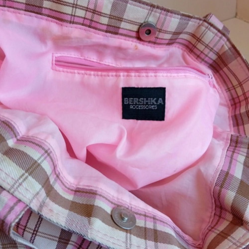 Berska Shoulder Bag used, waterproof, brown and pink