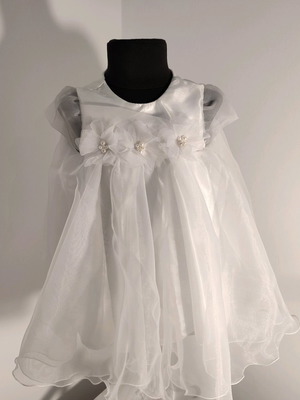Christening dress like new, for 1 year old, white