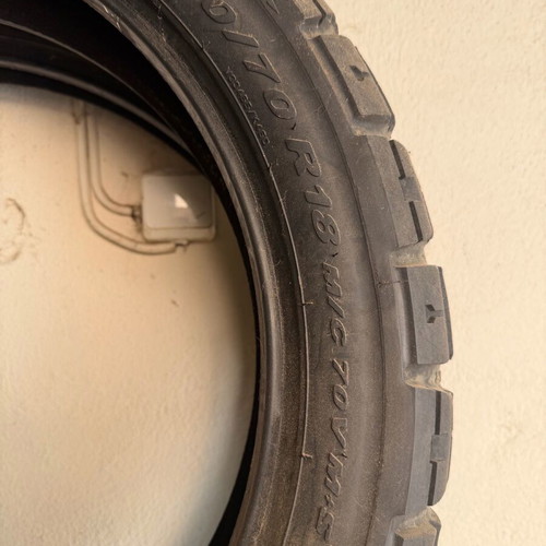 Pirelli Scorpion Rally STR motorcycle tires used, front 90/90/21 & rear 150/70R18