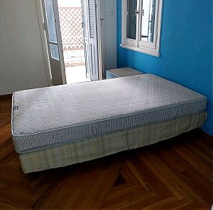Ημιδιπλο κρεβάτι με στρώμα mediotel
