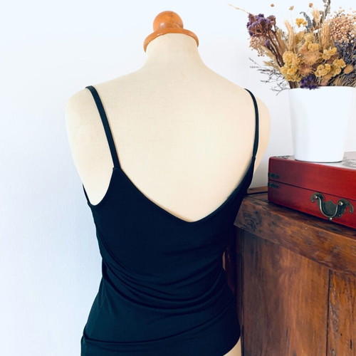 Veloudakis Black Jersey Top like new, size S