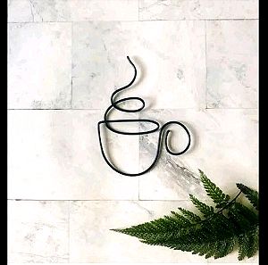 Διακοσμητικό τοίχου φλιτζάνι καφέ