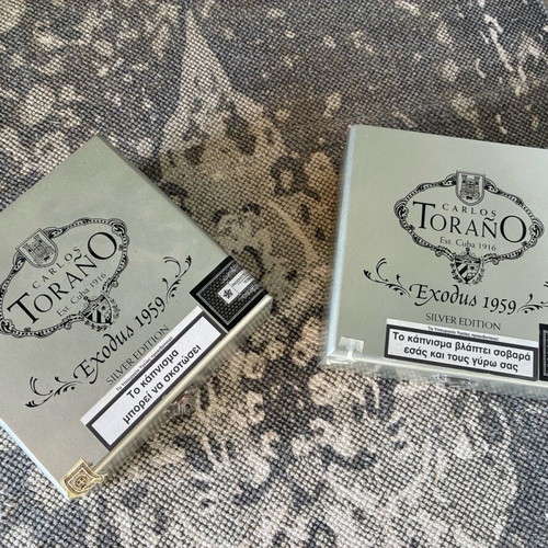 Carlos Torano Exodus 1959 Silver Edition συλλεκτικά κουτιά πούρων σαν καινούργια, 2 τεμάχια