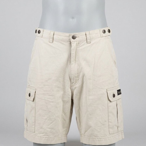 Bermuda shorts used, beige color, size S with pockets