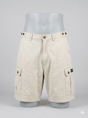 Bermuda shorts used, beige color, size S with pockets