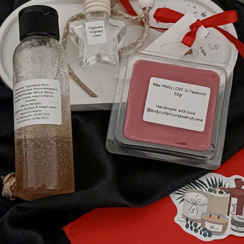 Inspired Hypnotic & Si Passione Gift Set with Shower Gel, Body Scrub, Wax Melts & Car Diffuser