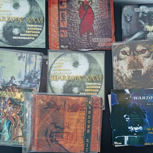 Warzone Metal CD collection used, 27 discs with unreleased tracks
