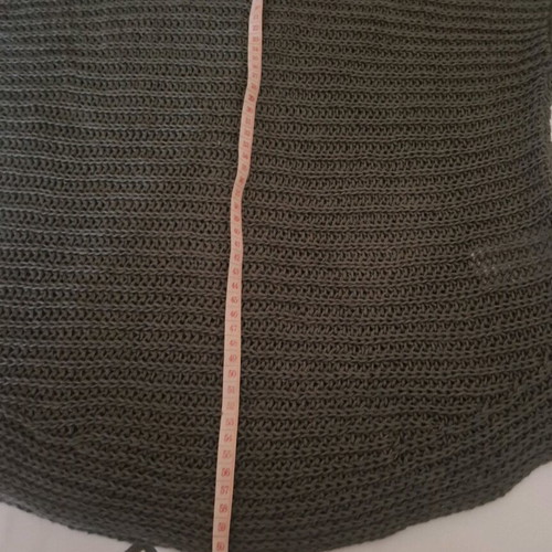 Ralph Lauren blouse like new, khaki linen knit with black belt