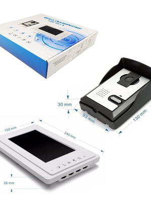 V70F Video Door Phone Set with 7″ Color Screen New