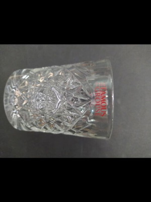 Famous whiskey glass unused