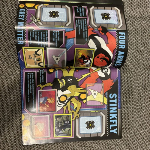 Ben10 sticker album like new with 94 stickers and poster