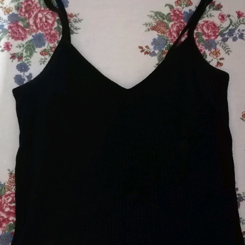 Crop top used, black, size M