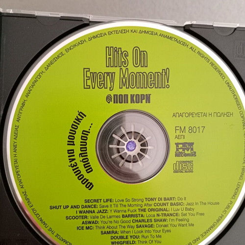 Hits On Every Moment CD used, fruity music release