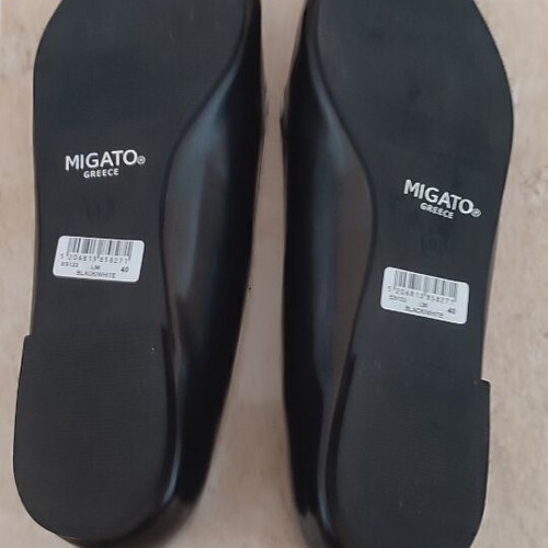 Migato flat shoes new, pony skin, size 39