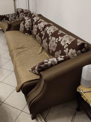 Sofa set like new, three-seater, two-seater and armchair