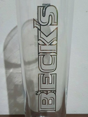 Ποτήρια Beck's μπύρας 0.3L καινούργια, σετ 6 τεμαχίων