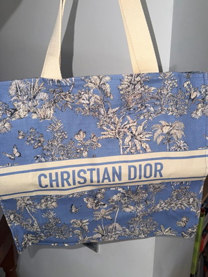 Christian Dior Dioriviera μπλε tote bag toile καινούργιο
