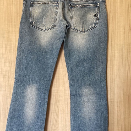 Rossodisera low-rise women's jeans used with rhinestones, size 26