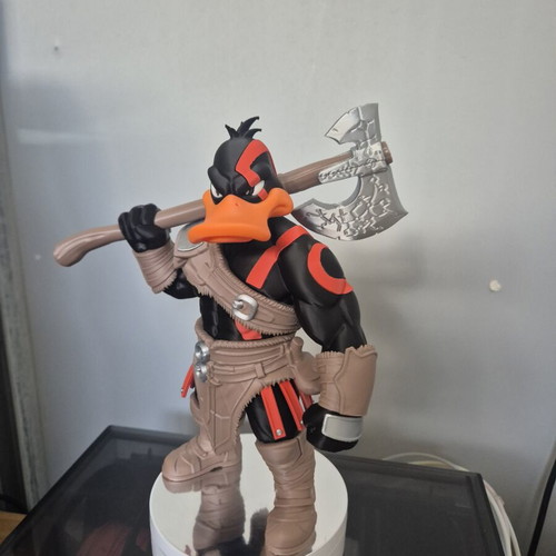 Daffy Duck x Kratos God of War 3D Print figure like new