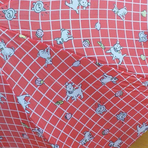 Vintage children's umbrella new with discoloration