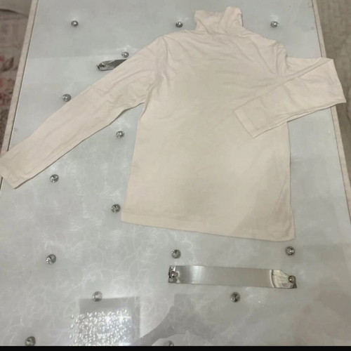 Benetton Cotton Turtleneck Like New, White, Size 140 cm