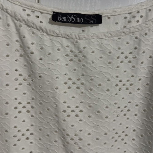 Guipure blouse white Benissimo size M like new