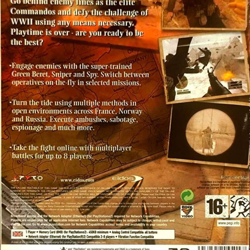Commandos Strike Force PS2 παιχνίδι μεταχειρισμένο