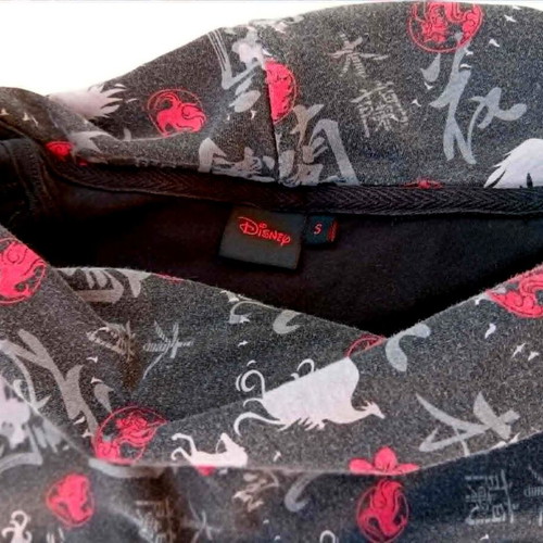Disney Mulan dress for girls used, black with traditional prints