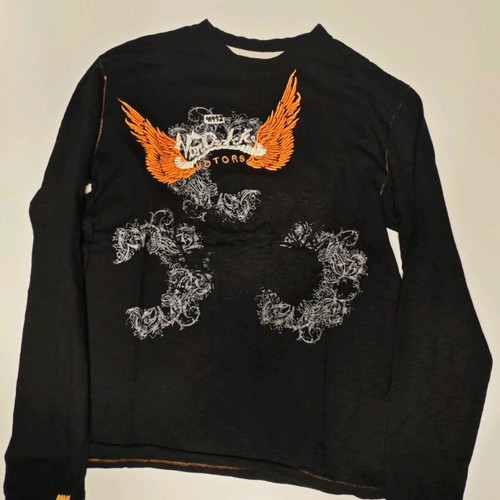 Von Dutch men's blouse with embroidery like new, size L, black