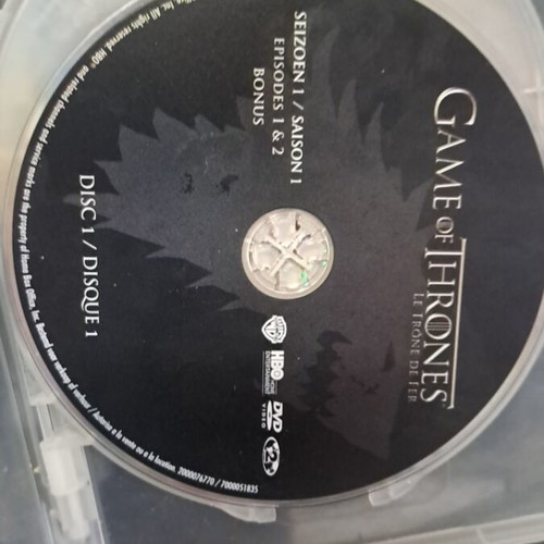 Game of Thrones Season 1 DVD like new with Greek subtitles