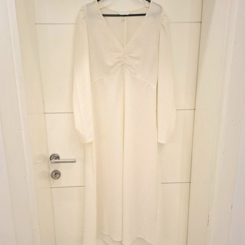 Long off-white dress H&M new, size S