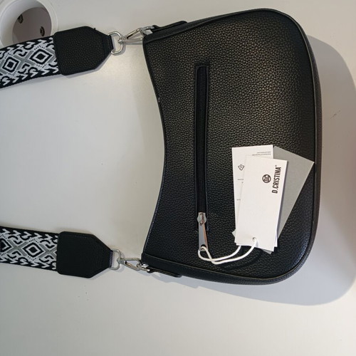 Handbag crossbody black and white new