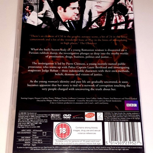 Spiral Engrenages DVD used, crime series with English subtitles