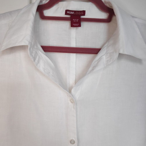 White linen shirt H&M XXXL