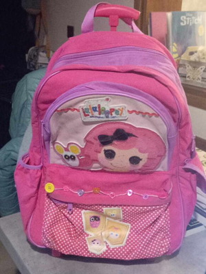 Lalaloopsy wheeled school bag used for girls