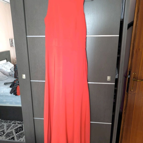 Maxi coral dress like new, size medium