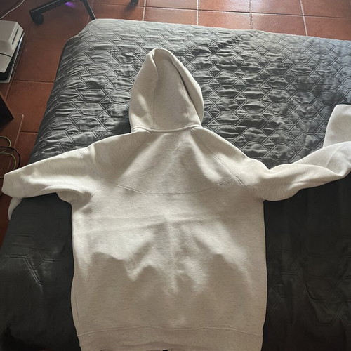 Nike Tech Fleece white hoodie jacket, size S