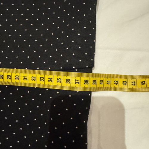 H&M dress skater style medium black with white polka dots like new
