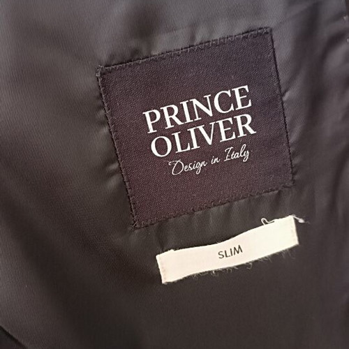 Prince Oliver Black Groom Suit with Vest Size 56 like new