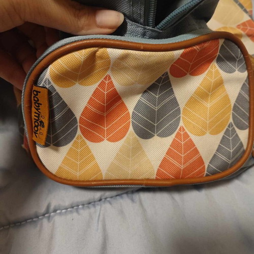 Babymoov shoulder/hand changing bag used 55x45 cm blue multicolor