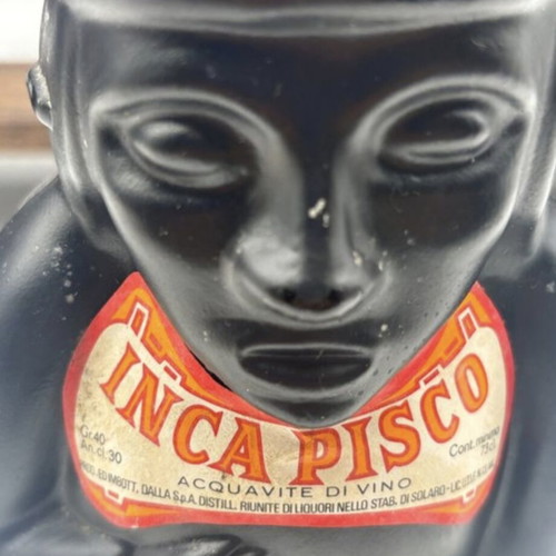 Inca Pisco vintage collection 8 sealed bottles 1970s-1980s