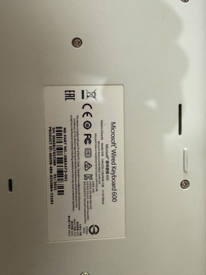 Microsoft wired keyboard used